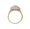 9CT GOLD DIAMOND CLUSTER RING at Ross's Online Art Auctions