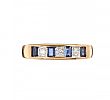 9CT GOLD SAPPHIRE AND DIAMOND BAND at Ross's Online Art Auctions