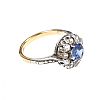 18CT GOLD SAPPHIRE DRESS RING at Ross's Online Art Auctions