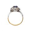 18CT GOLD SAPPHIRE DRESS RING at Ross's Online Art Auctions