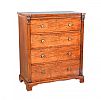 VERY FINE WILLIAM IV FEATHERED MAHOGANY CHEST at Ross's Online Art Auctions