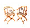 PAIR OF ORIENTAL INLAID TUB CHAIRS at Ross's Online Art Auctions