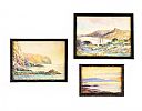 THREE FRAMED WATERCOLOUR DRAWINGS at Ross's Online Art Auctions