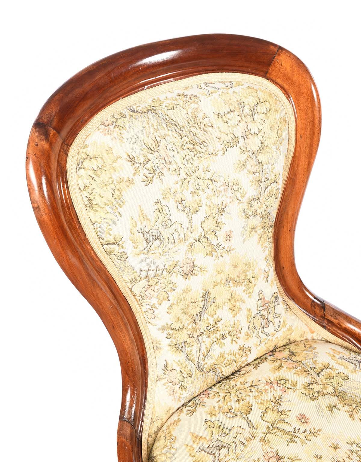 VICTORIAN MAHOGANY SPOON BACK CHAIR at Ross's Online Art Auctions