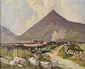 COTTAGES IN THE MOURNES by David Bond Walker RUA at Ross's Online Art Auctions