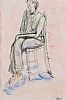 SEATED LADY by William Conor RHA RUA at Ross's Online Art Auctions