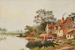 FARMSTEAD, SUSSEX by Ernest Hanford at Ross's Online Art Auctions