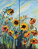 SUMMERS SUNFLOWERS by Eileen McKeown at Ross's Online Art Auctions