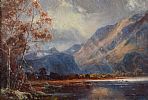LIGHT ON THE MOUNTAIN IN THE LAKE DISTRICT by Ralph Johnson at Ross's Online Art Auctions