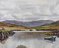 LAKE NEAR DUNLOE, DONEGAL by George Hanna at Ross's Online Art Auctions