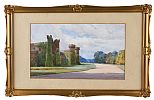 BRANCEPETH CASTLE by Ralph Johnson at Ross's Online Art Auctions