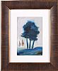 THREE TREES WITH DISTANT BOATS by Markey Robinson at Ross's Online Art Auctions