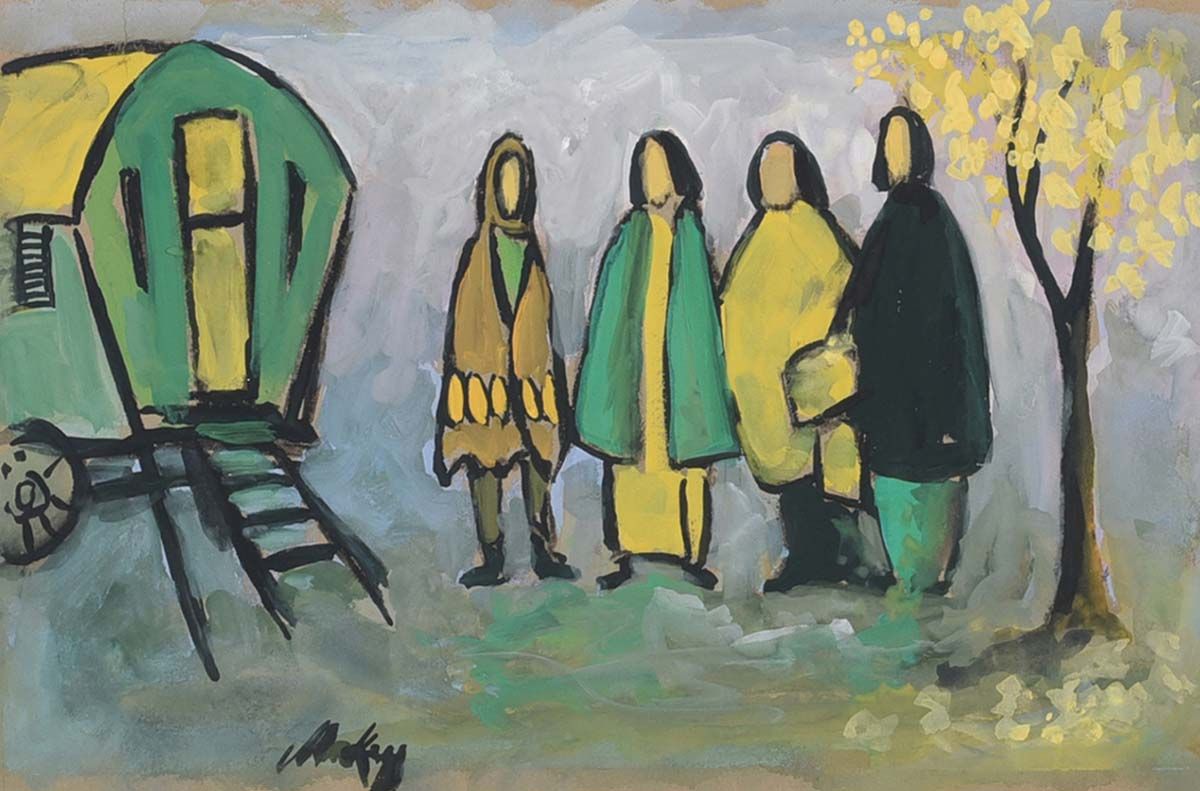 THE TRAVELLERS by Markey Robinson at Ross's Online Art Auctions