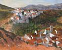 VILLAGE IN THE HILLS, MALLORCA by Alex Cookson at Ross's Online Art Auctions