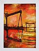 HARLAND & WOLFF SUNSET by John Stewart at Ross's Online Art Auctions