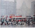 SHOPPERS IN THE RAIN, BELFAST by Cupar Pilson at Ross's Online Art Auctions