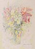STILL LIFE, VASE OF FLOWERS by Pauline Slater at Ross's Online Art Auctions