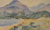VIEW OF THE MOURNE MOUNTAINS by Irish School at Ross's Online Art Auctions