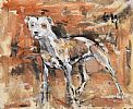 STAFFORDSHIRE TERRIER by Con Campbell at Ross's Online Art Auctions