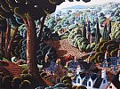THE RED MASSY IN THE FIELD by George Callaghan at Ross's Online Art Auctions
