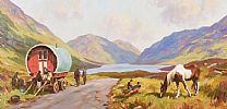 A BREAK BY THE ROADSIDE by Donal McNaughton at Ross's Online Art Auctions
