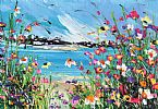 SUMMER FLOWERS BY THE BEACH by Irish School at Ross's Online Art Auctions