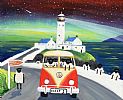 ANDY PATS WANDERING SHEEP VIST FANAD LIGHT HOUSE TO SEE THE NORTHERN LIGHTS by Andy Pat at Ross's Online Art Auctions