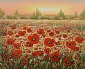SUMMER POPPY FIELD by Continental School at Ross's Online Art Auctions
