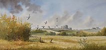 MALARDS IN FLIGHT, COUNTY DOWN by Robert B. Higgins at Ross's Online Art Auctions