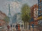 PARIS STREET by Burnett at Ross's Online Art Auctions