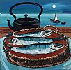 MACKEREL FROM THE MOYLE by J.P. Rooney at Ross's Online Art Auctions