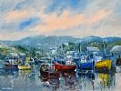 KILKEEL HARBOUR, COUNTY DOWN by Niall Campion at Ross's Online Art Auctions
