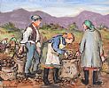 PICKING SPUDS by Gladys Maccabe HRUA at Ross's Online Art Auctions