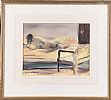 RECLINING FEMALE NUDE STUDY by J.D. Sutherland at Ross's Online Art Auctions