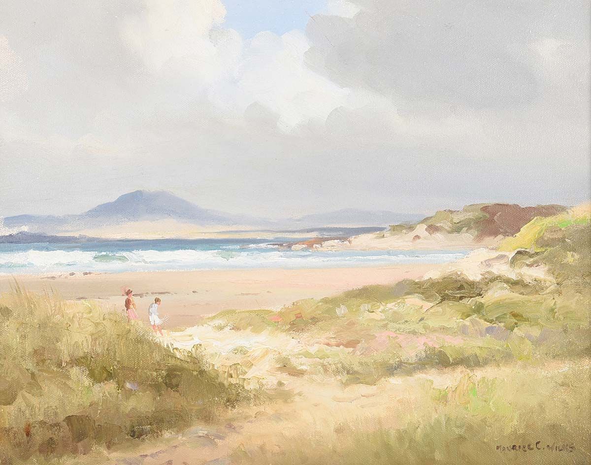 ON MARBLE STRAND, DONEGAL by Maurice Canning  Wilks ARHA RUA at Ross's Online Art Auctions