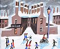 PATS BAR IN THE SNOW by John Ormsby at Ross's Online Art Auctions