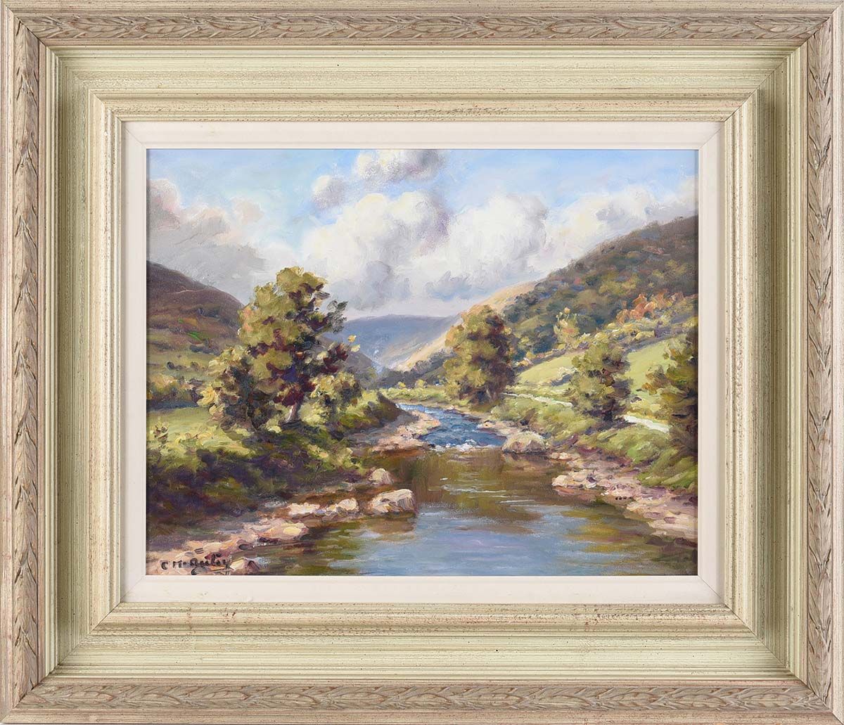 THE RIVER DUN AT GLENDUN by Charles McAuley at Ross's Online Art Auctions