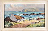 GLEN HEAD, DONEGAL by William Henry Burns at Ross's Online Art Auctions