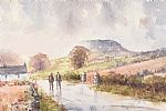A CHAT ON A ROAD NEAR SLEMISH by Tom McGoldrick at Ross's Online Art Auctions