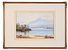 CASTLE RUINS BY THE LOUGH by T. Wilson at Ross's Online Art Auctions