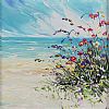 WILD FLOWERS IN THE DUNES by Evelina Vine at Ross's Online Art Auctions