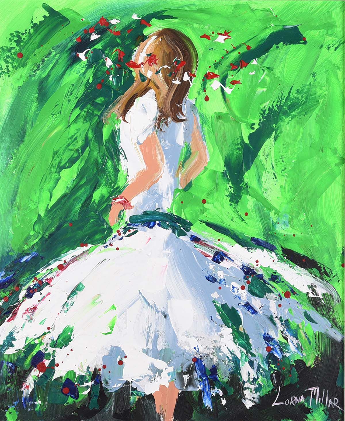 DANCER IN GREEN by Lorna Millar at Ross's Online Art Auctions