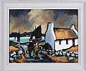 AWAITING THE CATCH, DONEGAL by Patrick Murphy at Ross's Online Art Auctions