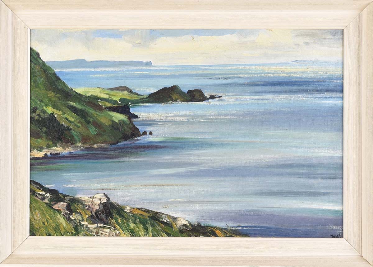 ROCKY COAST by Kenneth Webb RUA at Ross's Online Art Auctions