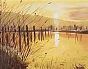 SUNSET REFLECTIONS by J. Dundee at Ross's Online Art Auctions