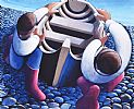 LAUNCHING THE BOAT by George Callaghan at Ross's Online Art Auctions