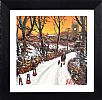 SNOWY LANE WALK TO THE VILLAGE by James Downie at Ross's Online Art Auctions