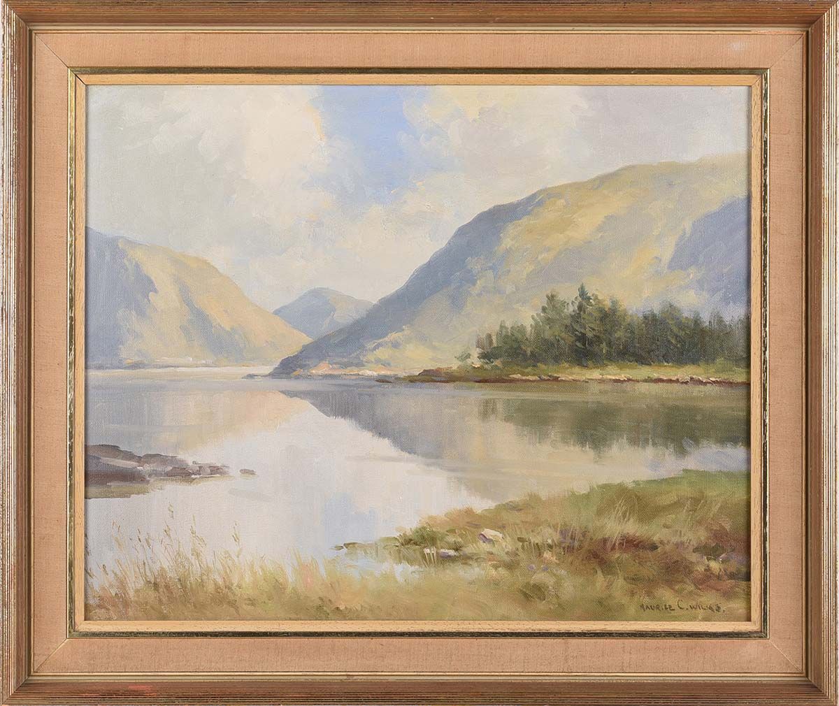 REFLECTIONS, GLENVEAGH, DONEGAL by Maurice Canning  Wilks ARHA RUA at Ross's Online Art Auctions