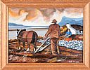 PLOUGHING THE FIELD by Patrick O'Neill at Ross's Online Art Auctions
