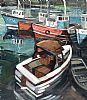 COUNTY DOWN FISHING BOATS by David Johnston at Ross's Online Art Auctions